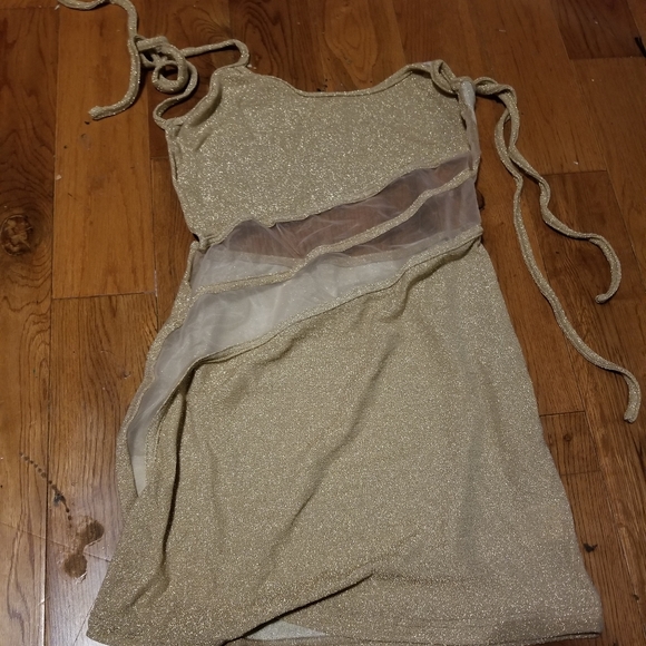 Gold party dress - Picture 2 of 3